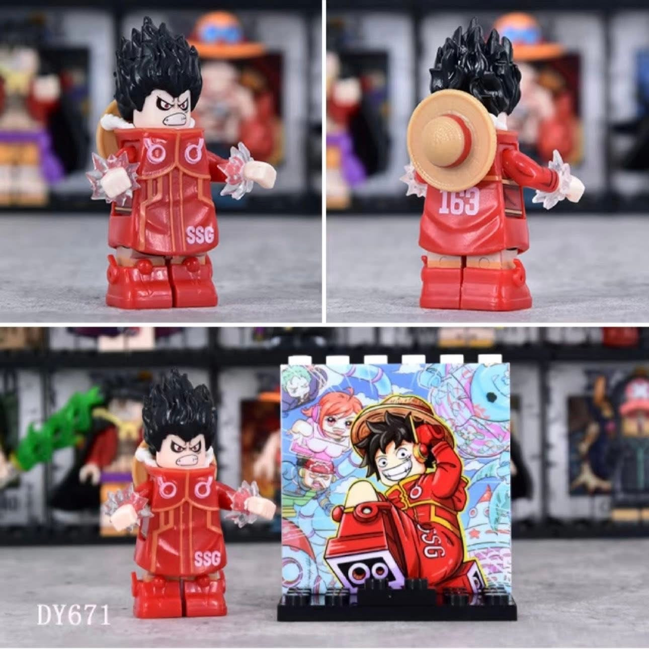 ♥️♥️♥️MINIFIGURE ONE PEACE UNIVERS: LUFFY ♥️♥️♥️custom