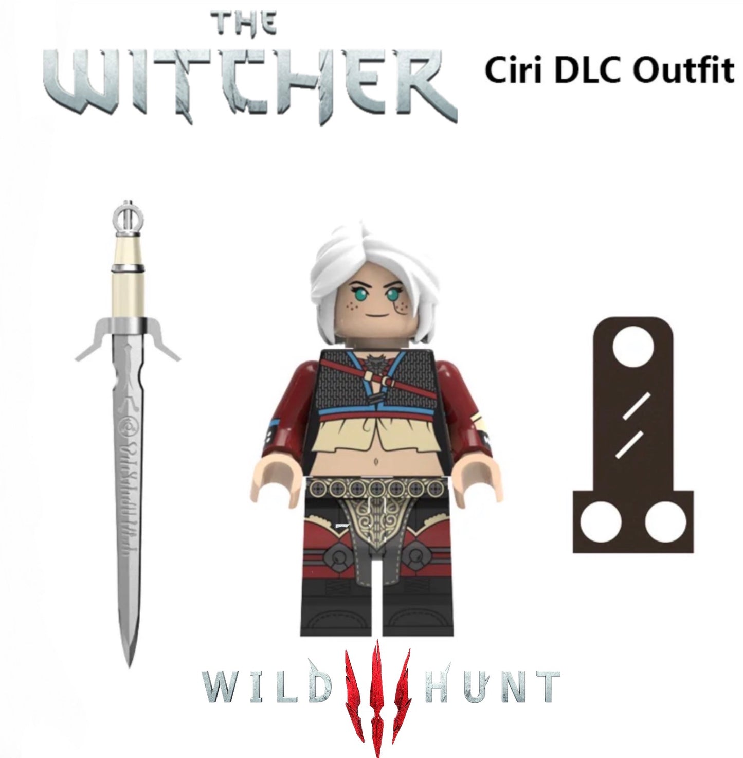⭐️⭐️⭐️MINIFIGURE THE WITCHER: CIRI FIONA ELEN RIANNON ⭐️⭐️⭐️custom