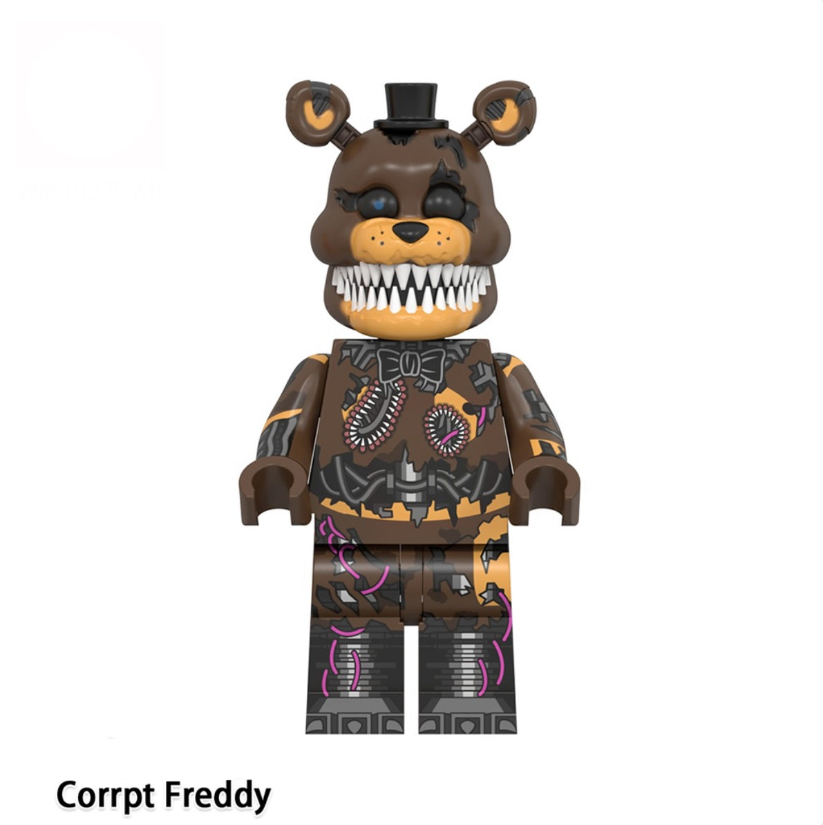 PREVENTE MINIFIGURE HORREUR UNIVERS: CORRUPTED FREDDY "FIVE NIGHTS AT FREDDY’S" CUSTOM disponibilité fin décembre 2025