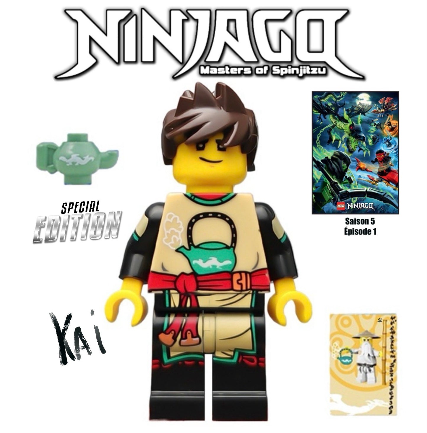PREVENTE MINIFIGURE NINJAGO MASTERS OF SPINJITZU UNIVERS: KAI CUSTOM Disponibilité fin mai 2026