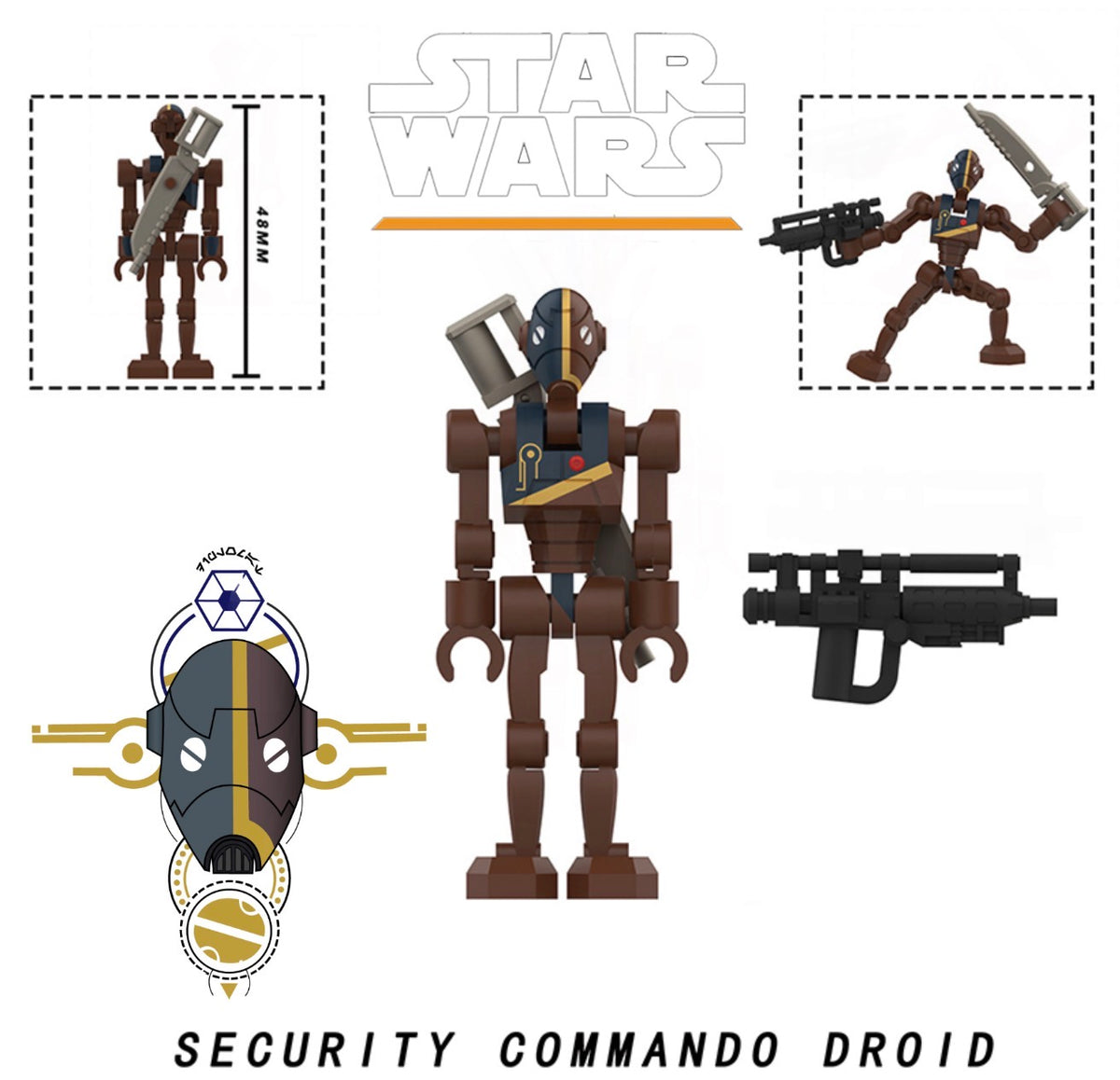 PREVENTE MINIFIGURE STAR WARS UNIVERS: COMMANDO DROID Custom Disponibilité Novembre 2026