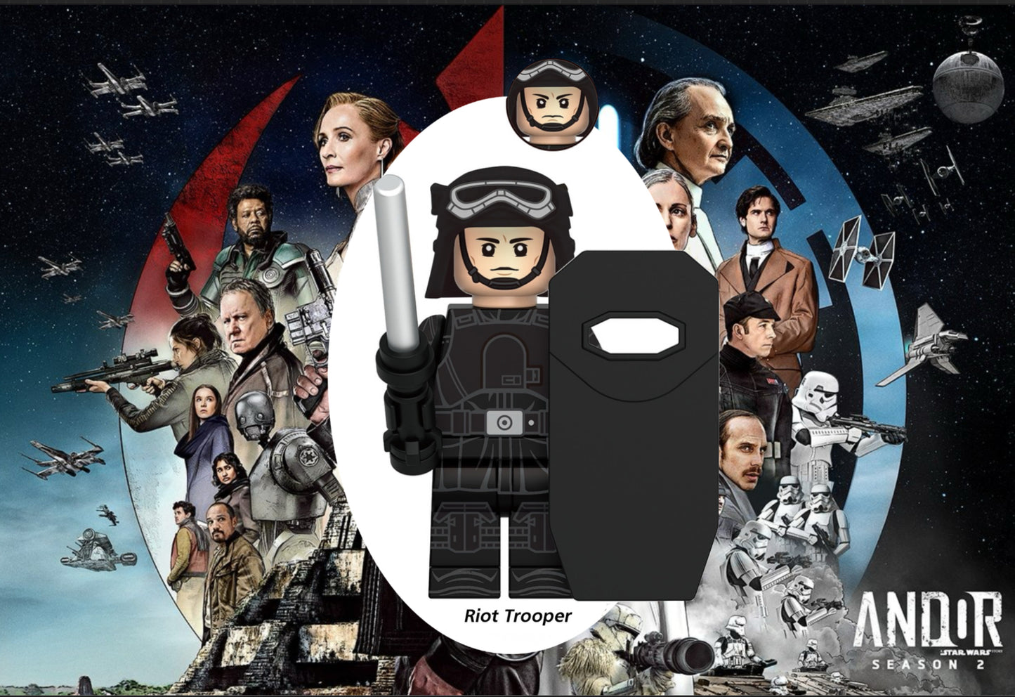 PREVENTE♥️♥️♥️ MINIFIGURE STAR WARS UNIVERS: RIOT TROOPER (ANDOR SAISON 2)♥️♥️♥️custom Disponibilité Août 2025