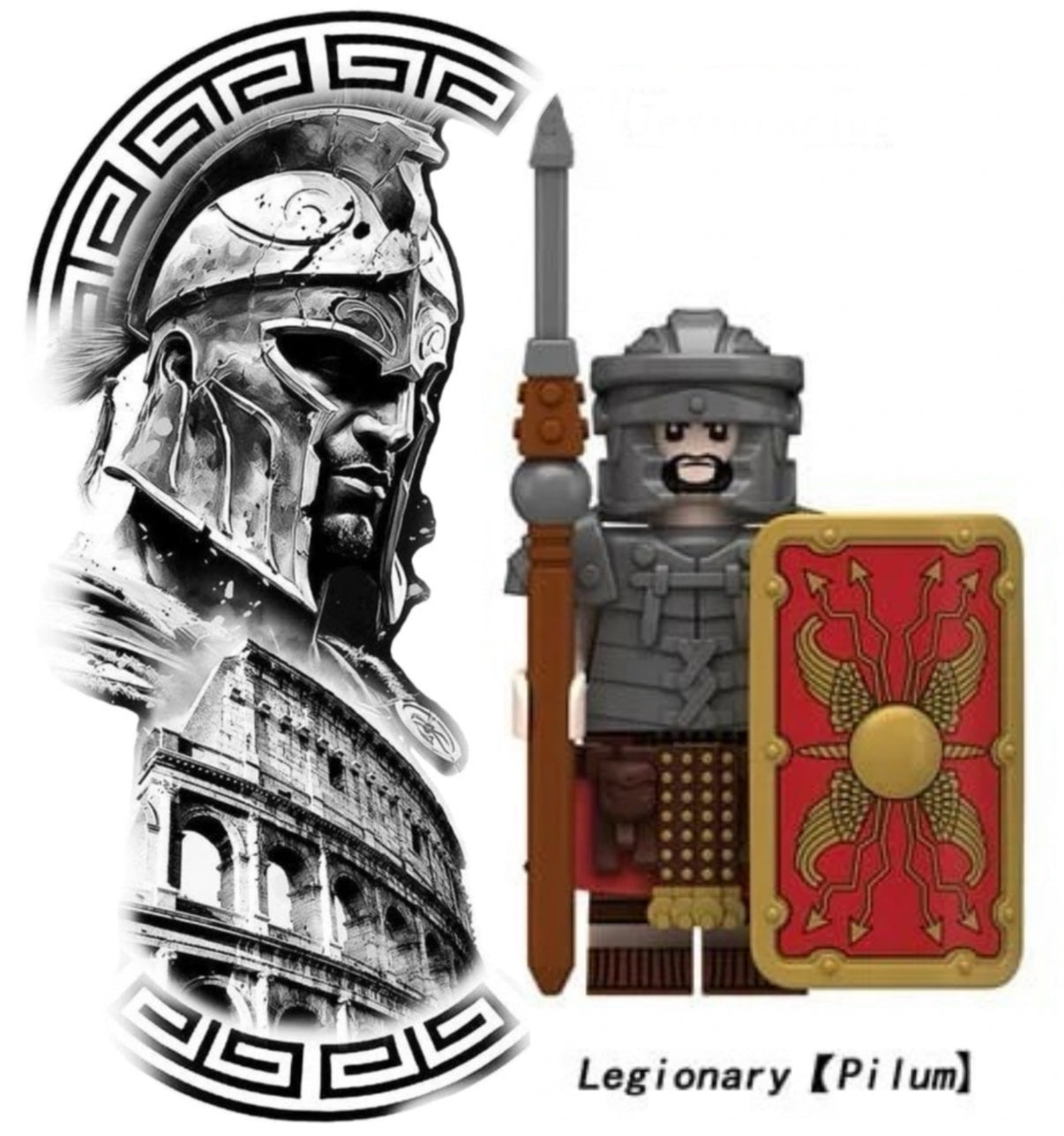 ♥️♥️♥️MINIFIGURE EMPIRE ROMAIN UNIVERS: ROMAIN LÉGIONNAIRE ♥️♥️♥️custom
