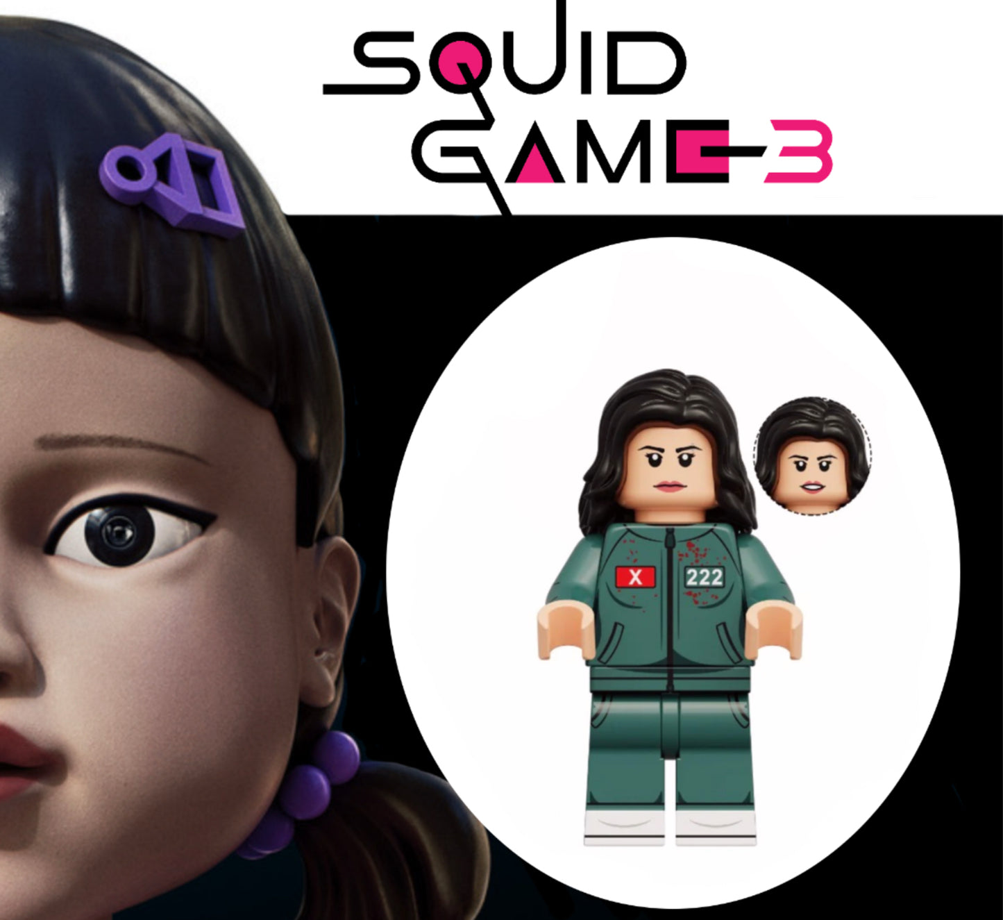 MINIFIGURE SQUID GAME UNIVERS: N°222 custom