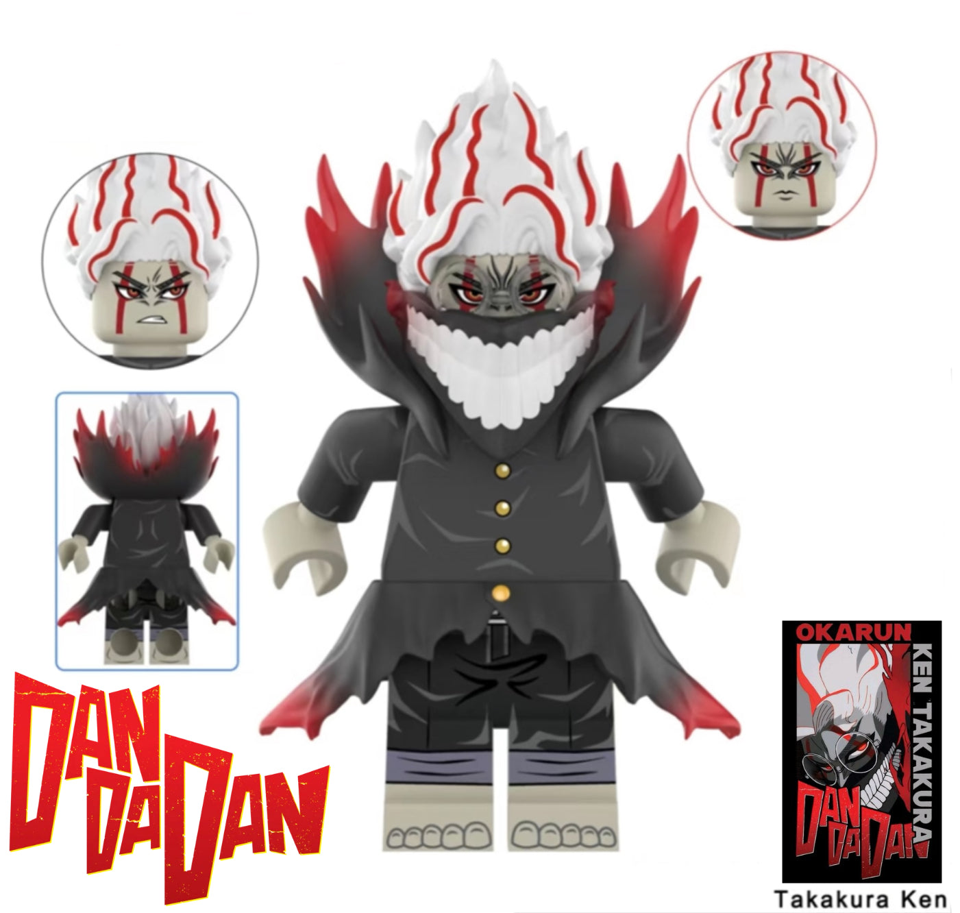 PREVENTE♥️♥️♥️ MINIFIGURE DANDADAN UNIVERS: TAKAKURA KEN (version C)♥️♥️♥️custom Disponibilité Août 2025