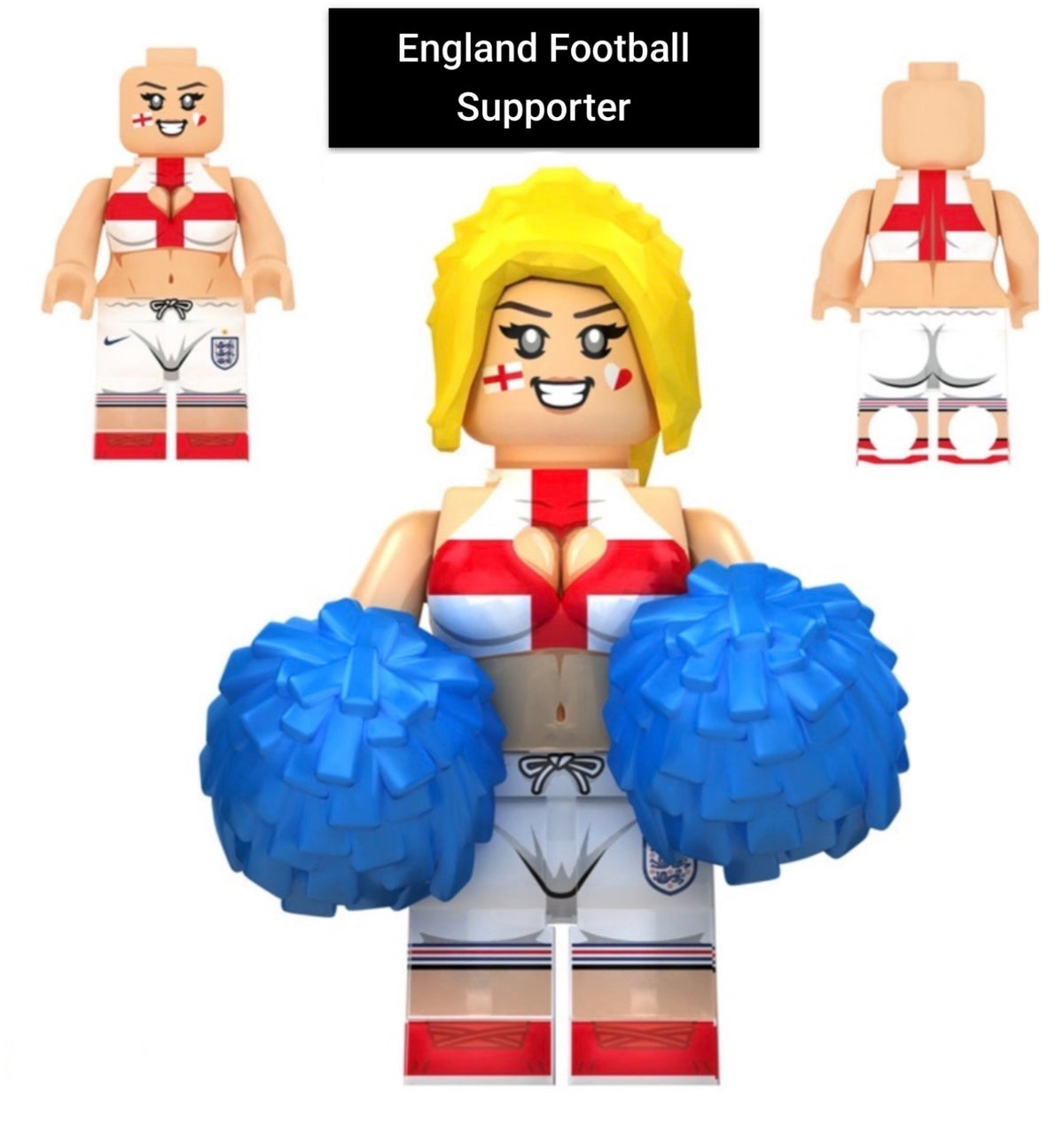 PRÉVENTE MINIFIGURE FOOTBALL UNIVERS: ENGLAND FOOTBALL SUPPORTER custom Disponibilité fin septembre 2026