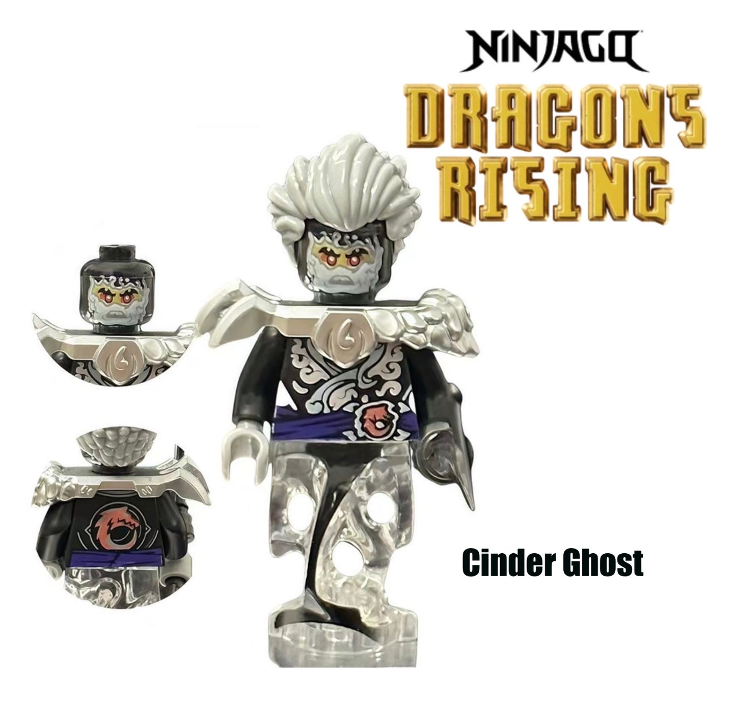 MINIFIGURE NINJAGO UNIVERS: CINDER GHOST CUSTOM