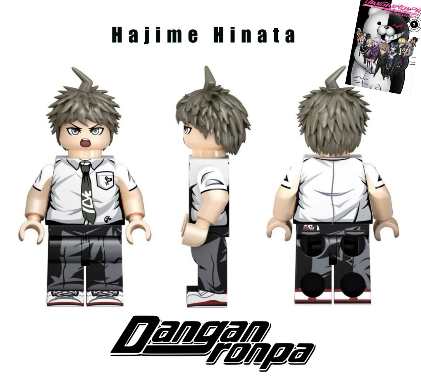 PREVENTE MINIFIGURE SUPER DANGAN RONPA UNIVERS: HAJIME HINATA custom Disponibilité fin Mai 2026