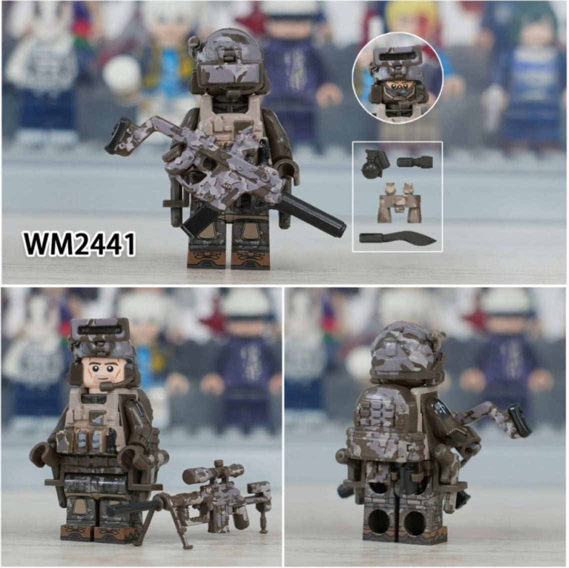 ♥️♥️MINIFIGURE ARMY UNIVERS "ÉDITION LIMITÉE": SSO SPÉCIAL FORCE. CUSTOM♥️♥️
