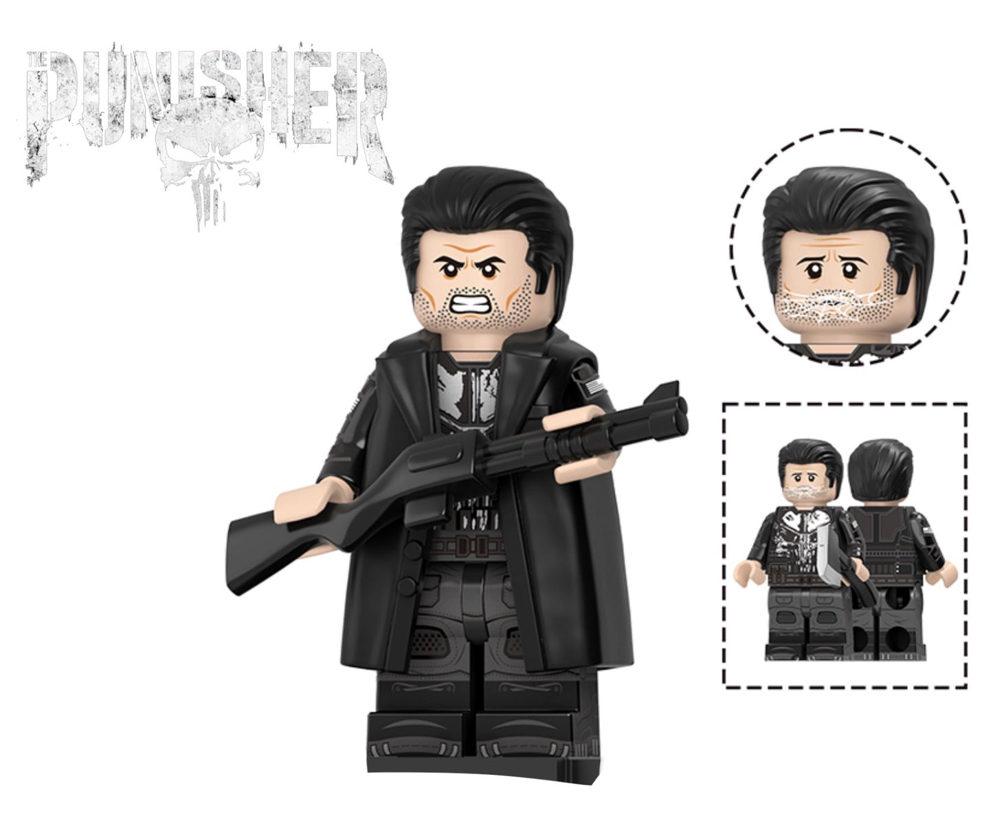 PREVENTE MINIFIGURE MARVEL UNIVERS (SPIDERMAN):THE PUNISHER Custom Disponibilité mi-septembre 2026