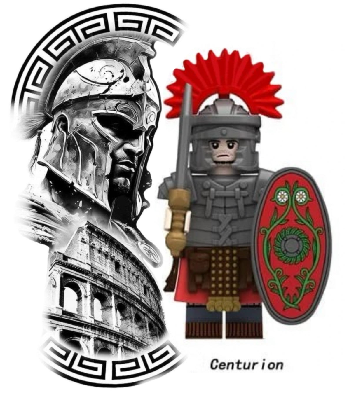 ♥️♥️♥️MINIFIGURE EMPIRE ROMAIN UNIVERS: ROMAIN CENTURION ♥️♥️♥️custom