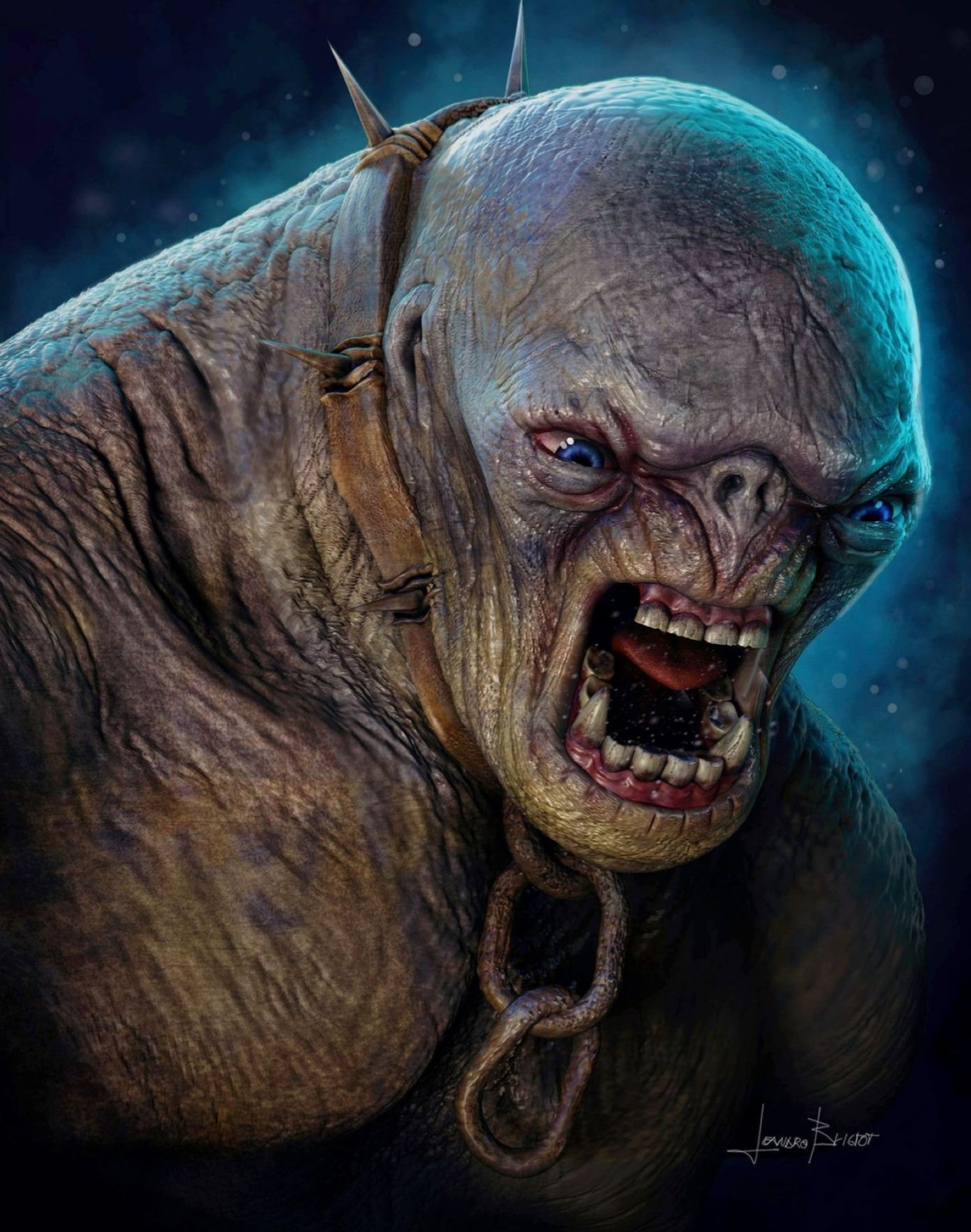 ♥️♥️♥️MINIFIGURE HOBBIT/LOTR UNIVERS: OGRE ♥️♥️♥️Custom ⚠️RARE⚠️