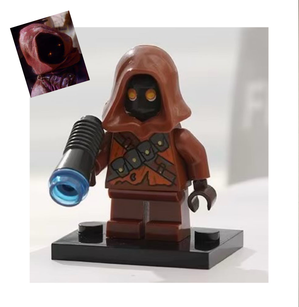 MINIFIGURE STAR WARS CANTINA UNIVERS: HET NKIK "Jawa" custom ⚠️⚠️Quantité limitée⚠️⚠️