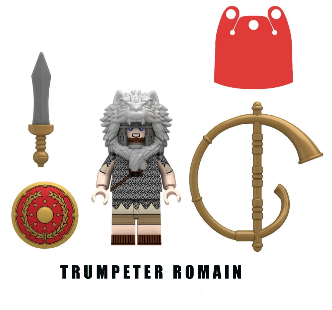 ♥️♥️♥️MINIFIGURE EMPIRE ROMAIN UNIVERS: TRUMPETER SOLDAT ROMAIN ♥️♥️♥️custom