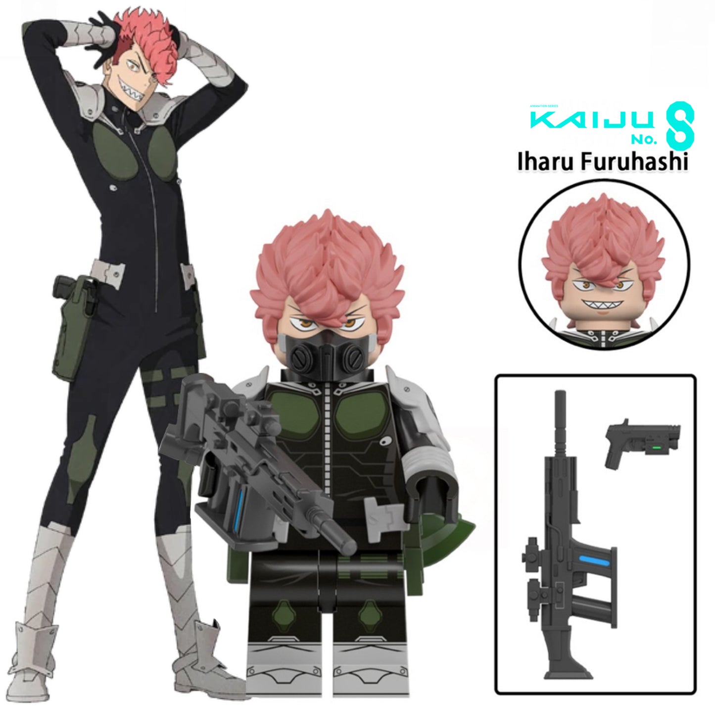 MINIFIGURE KAIJU N°8 UNIVERS: IHARU FURUHASHI custom