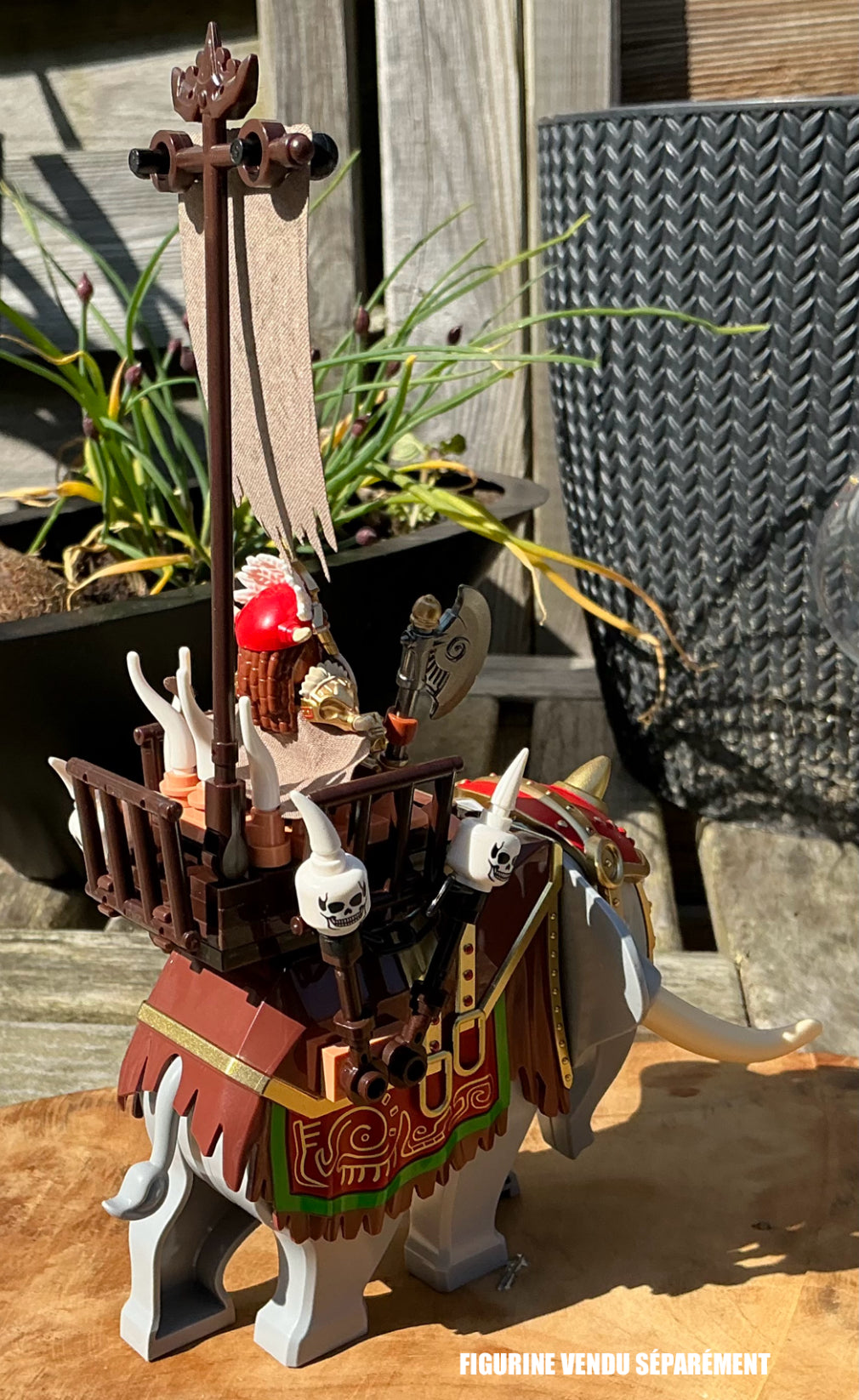 ♥️♥️♥️TOP ZEDBRICK 2025 ♥️♥️♥️BIG MINIFIGURE "COURAGE DES TROIS ROYAUMES" UNIVERS: Southern Barbarian War Elephant ♥️♥️♥️custom