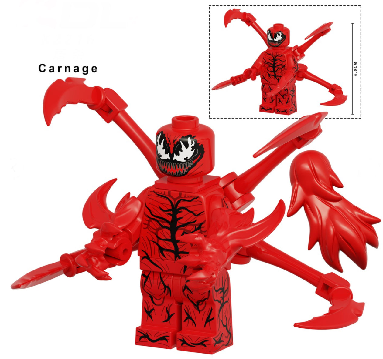 MINIFIGURE MARVEL UNIVERS: CARNAGE custom