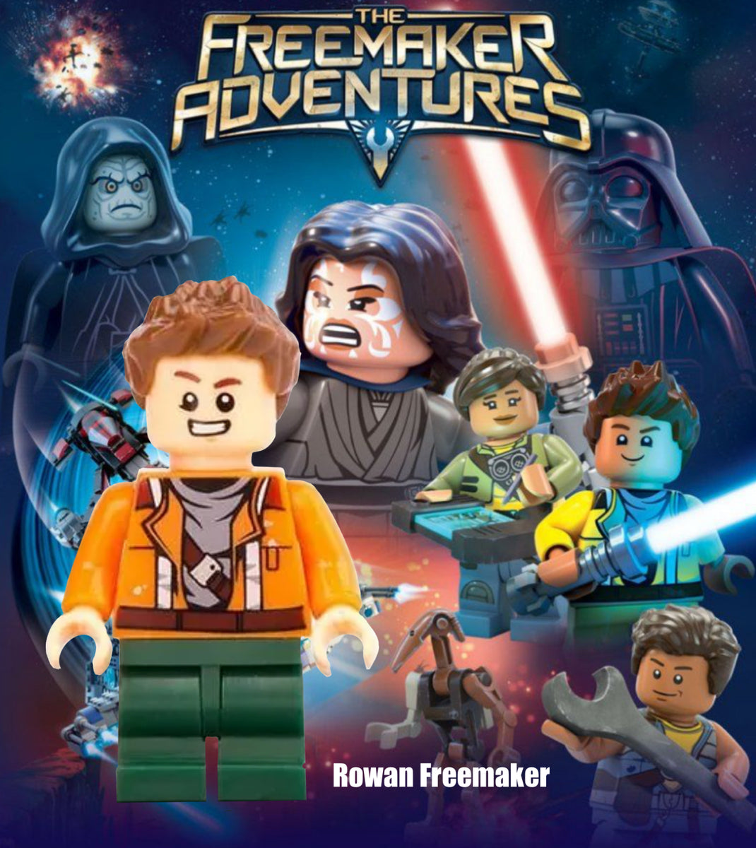 MINIFIGURE STAR WARS UNIVERS ROWAN FREEMAKER custom ZedBrick