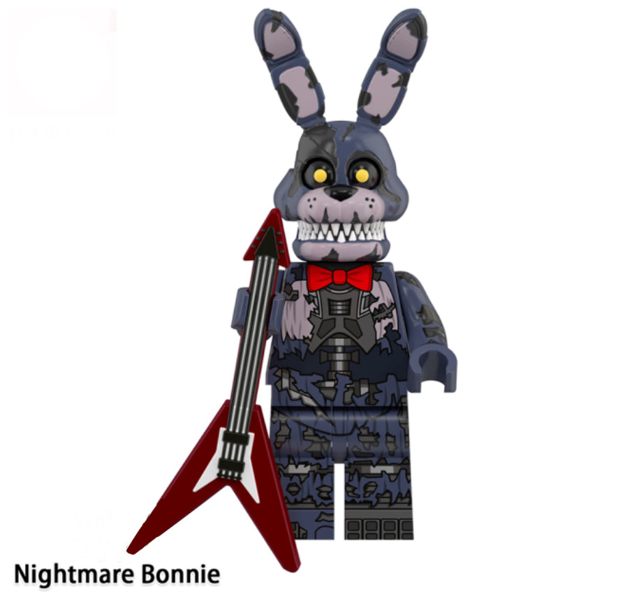 FIVE NIGHTS AT FREDDY’S MINIFIGURES UNIVERS: NIGHTMARE BONNIE CUSTOM