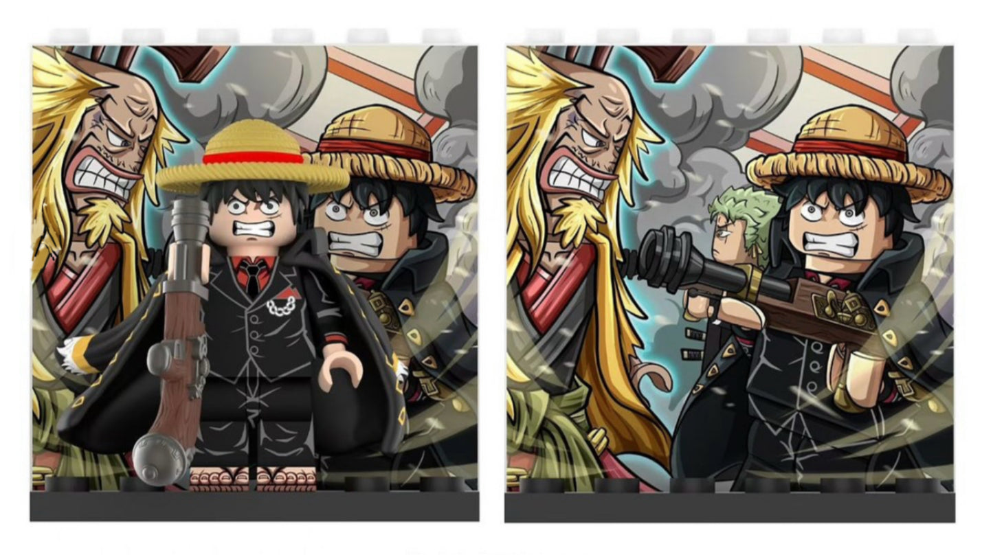 ♥️♥️♥️MINIFIGURE ONE PEACE: LUFFY ♥️♥️♥️ EDITION LIMITÉE custom