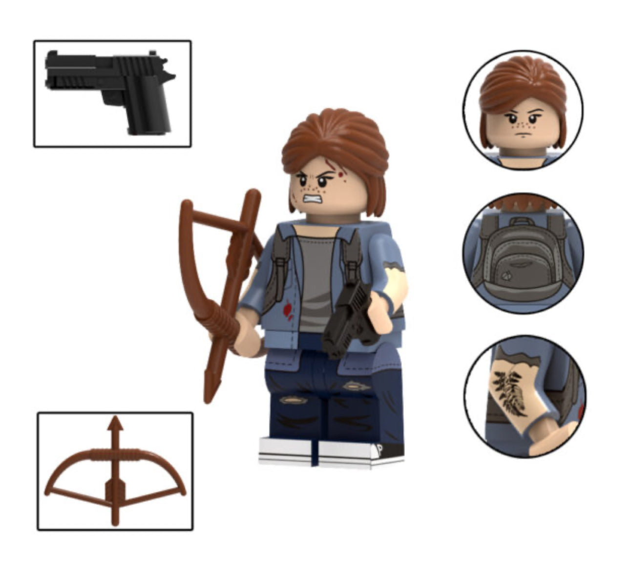 MINIFIGURE LAST OF US UNIVERS: ELLIE CUSTOM
