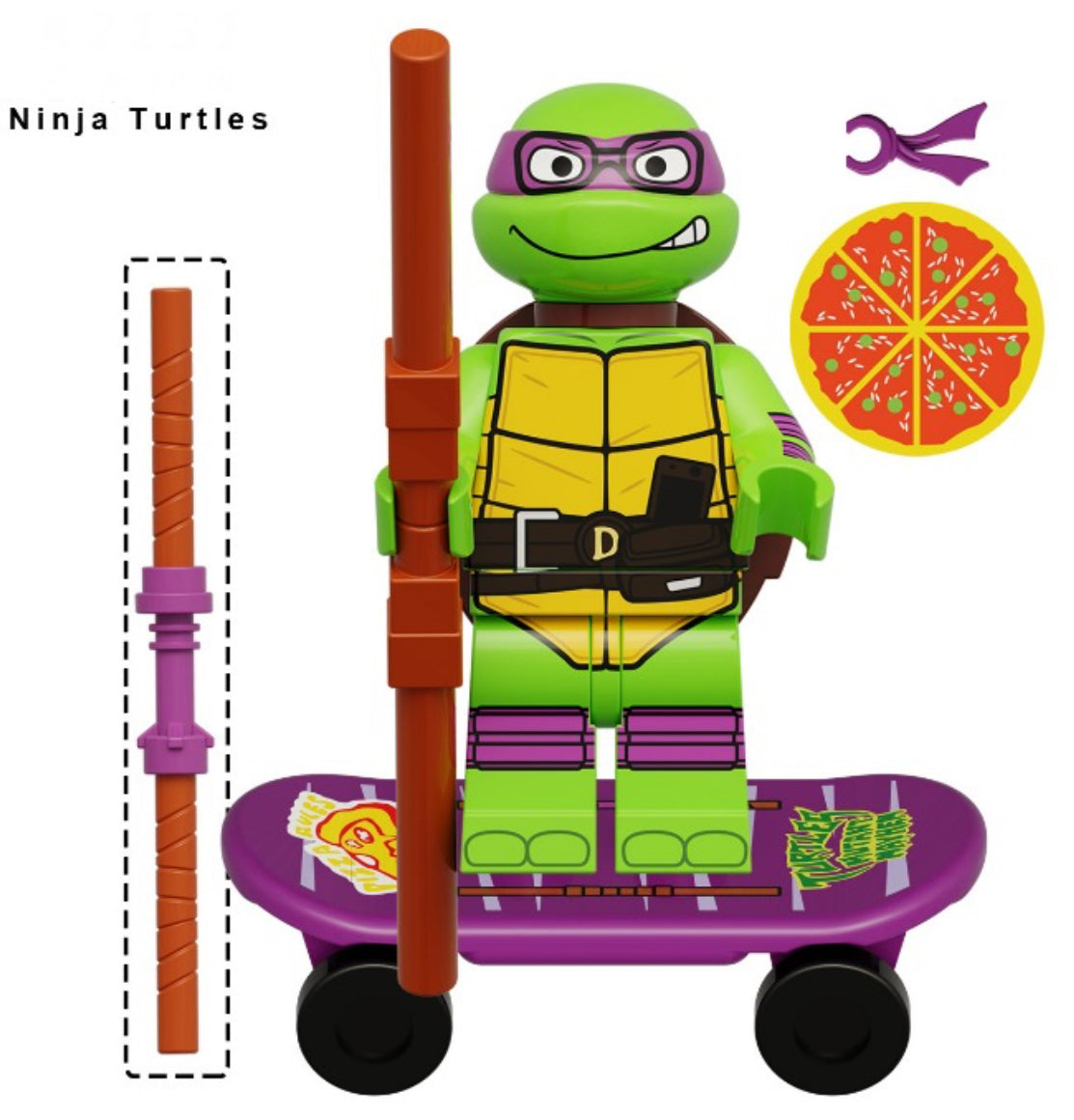 MINIFIGURE TORTUE NINJA UNIVERS: Donatello Custom