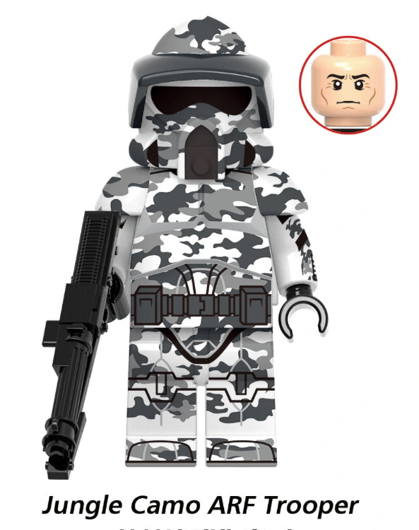 ♥️♥️♥️MINIFIGURE STAR WARS UNIVERS Jungle Camo ARF TROOPER ♥️♥️♥️custom