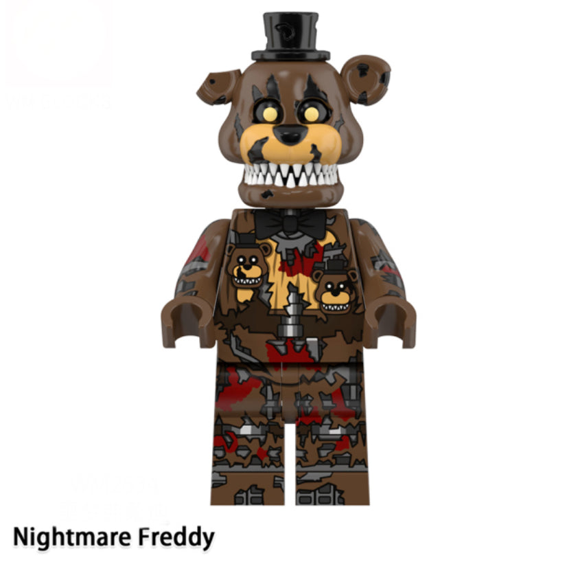 FIVE NIGHTS AT FREDDY’S MINIFIGURES UNIVERS: NIGHTMARE FREDDY CUSTOM