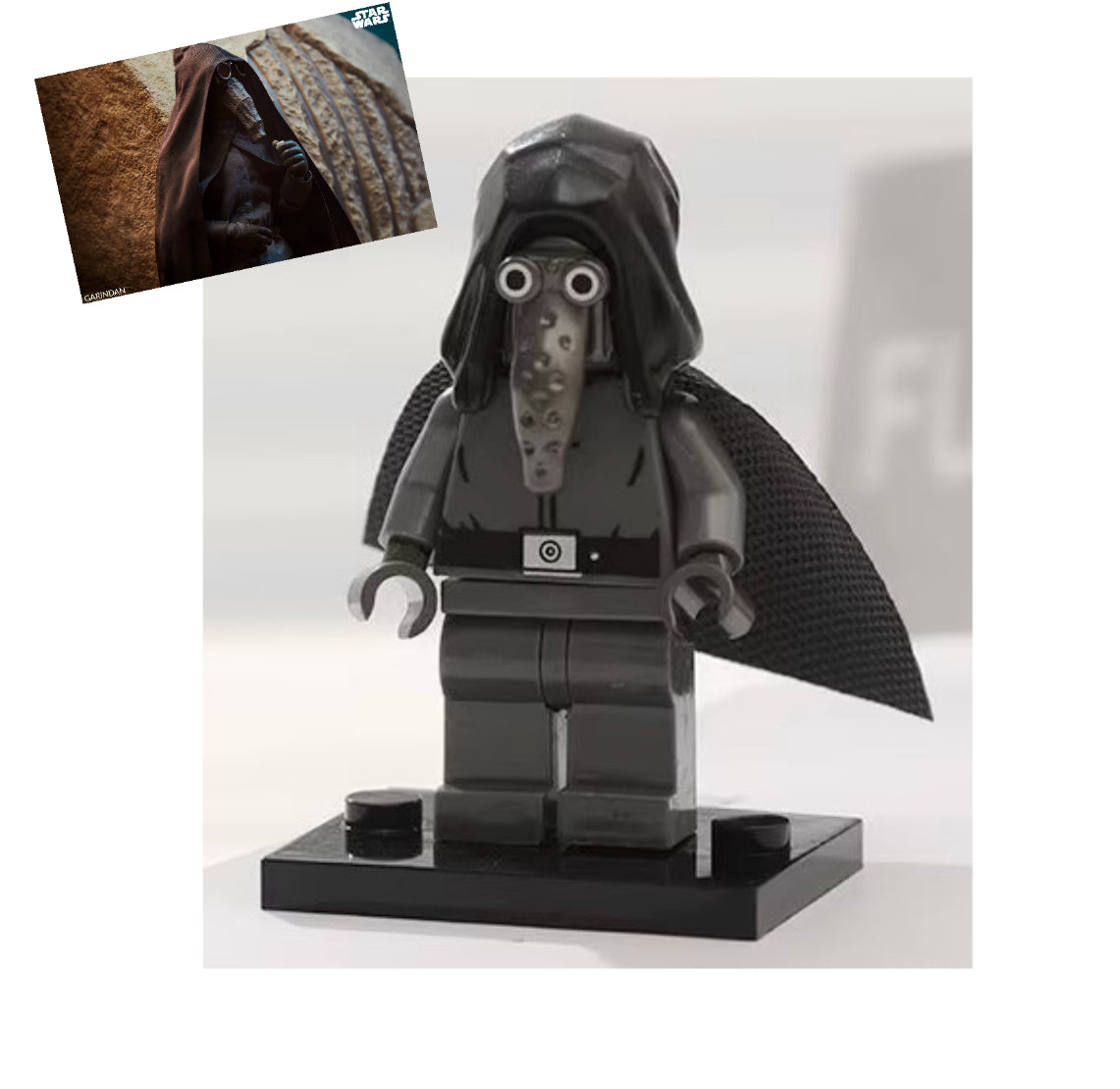 MINIFIGURE STAR WARS CANTINA UNIVERS: GARIDAN (VARIANT GRIS) "Kubaz" custom ⚠️⚠️Quantité limitée⚠️⚠️