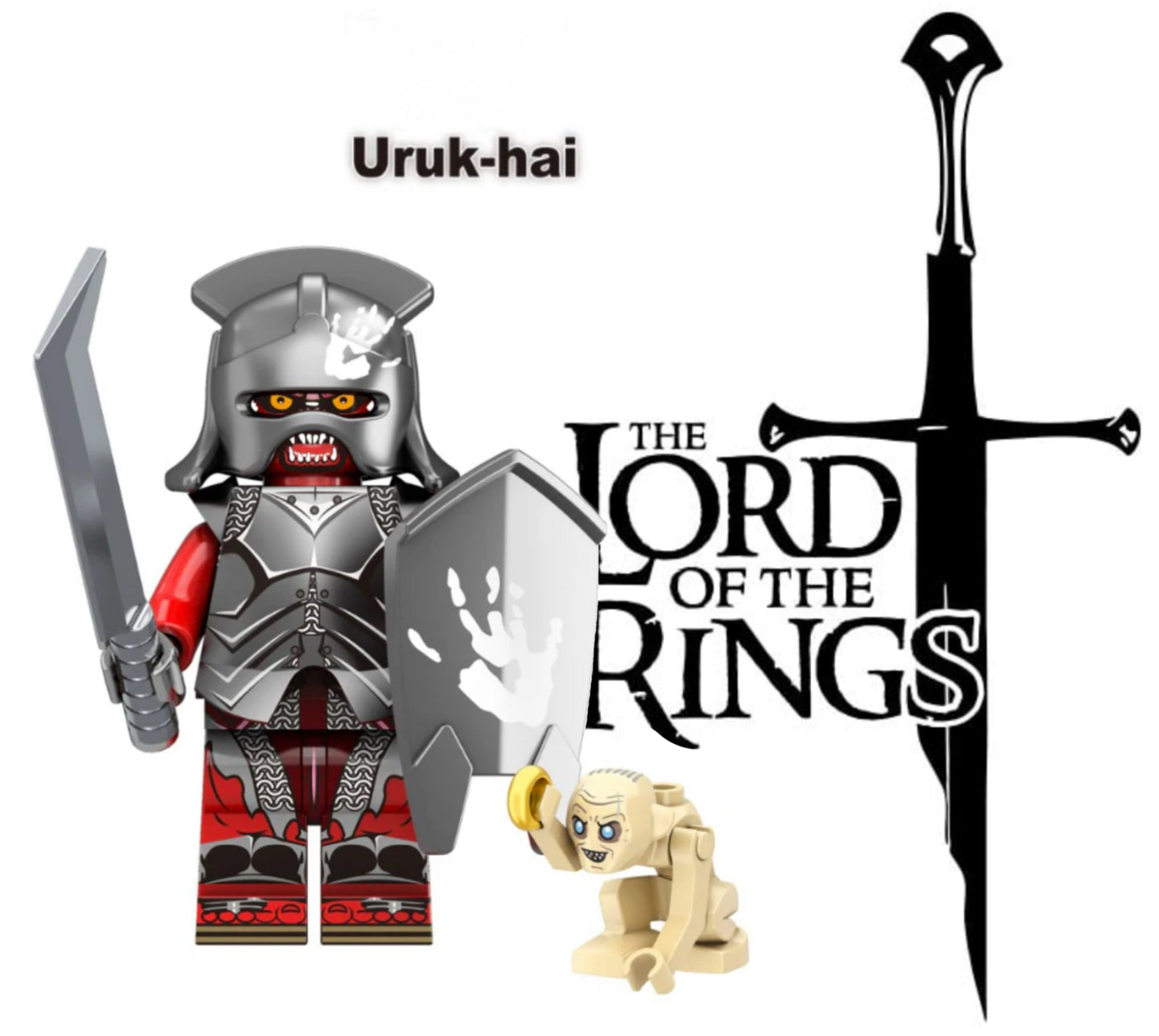 MINIFIGURE LOTR/HOBBIT/TROP UNIVERS: URUK-HAI CUSTOM