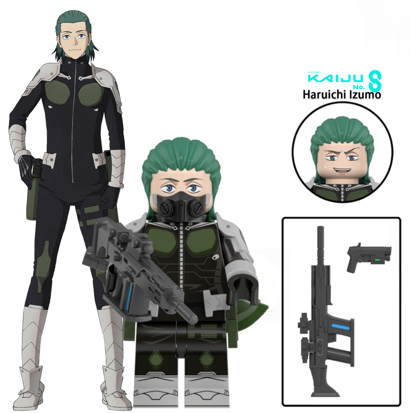 MINIFIGURE KAIJU N°8 UNIVERS: HARUICHI IZUMO custom