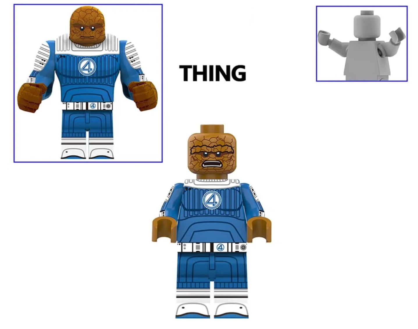 MINIFIGURE MARVEL UNIVERS: THING custom