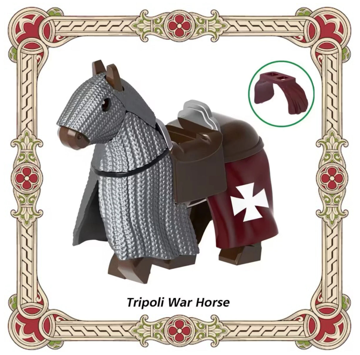 MINIFIGURE MÉDIÉVAL: SÉRIES Knight of Jerusalem and Tripoli custom