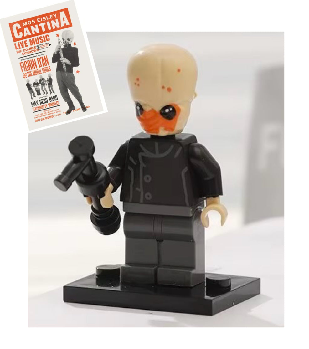 MINIFIGURE STAR WARS CANTINA UNIVERS: FIGRIN D’AN "Bith" custom ⚠️⚠️Quantité limitée⚠️⚠️