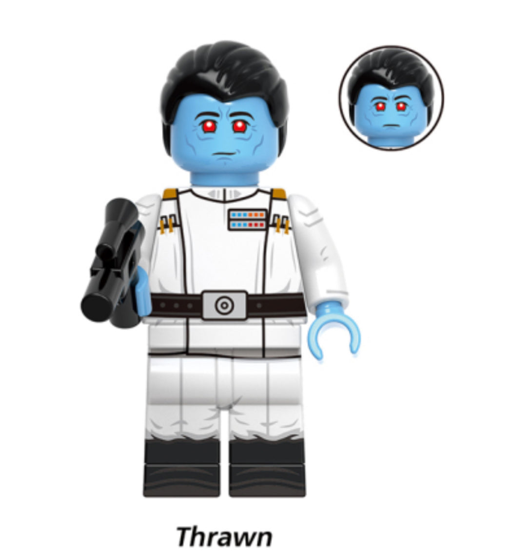 ♥️♥️♥️MINIFIGURE STAR WARS UNIVERS: GRAND ADMIRAL THRAWN ♥️♥️♥️custom TOP ZEDBRICK 2024