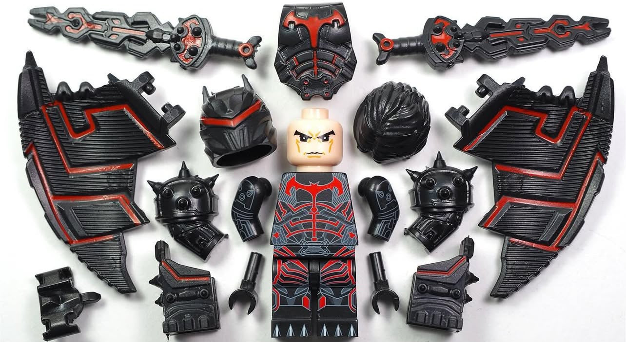 ♥️♥️♥️MINIFIGURE DC UNIVERS: BATMAN HELLBAT BLACK♥️♥️♥️custom