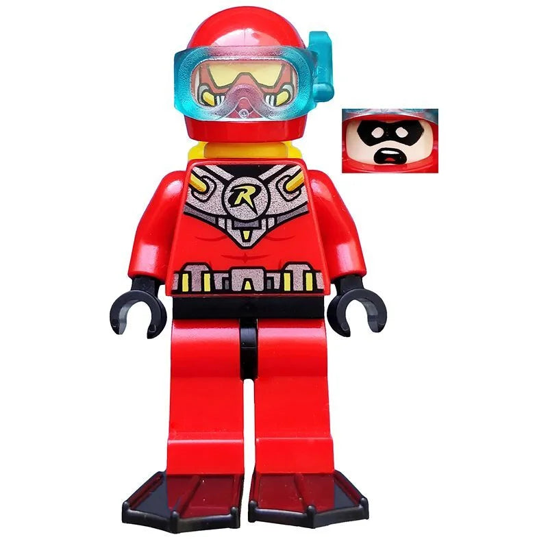 MINIFIGURE DC UNIVERS : SCUBA ROBIN custom (Très rare 2015DERNIÈRE PIÈCE)