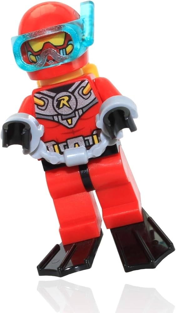 MINIFIGURE DC UNIVERS : SCUBA ROBIN custom (Très rare 2015DERNIÈRE PIÈCE)