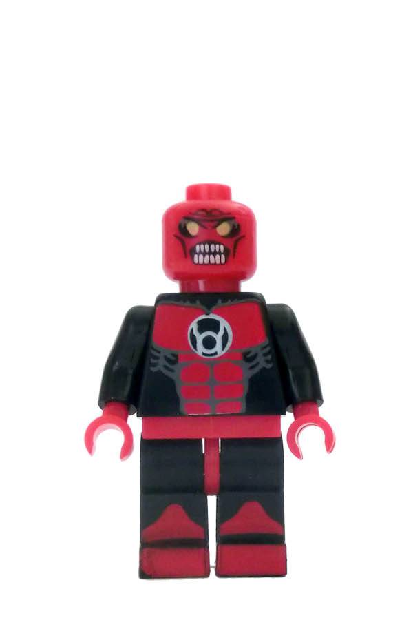 MINIFIGURE DC GREEN LANTERN UNIVERS : RED LANTERN ATROCITUS custom (Introuvable 2014 DERNIÈRE PIÈCE)