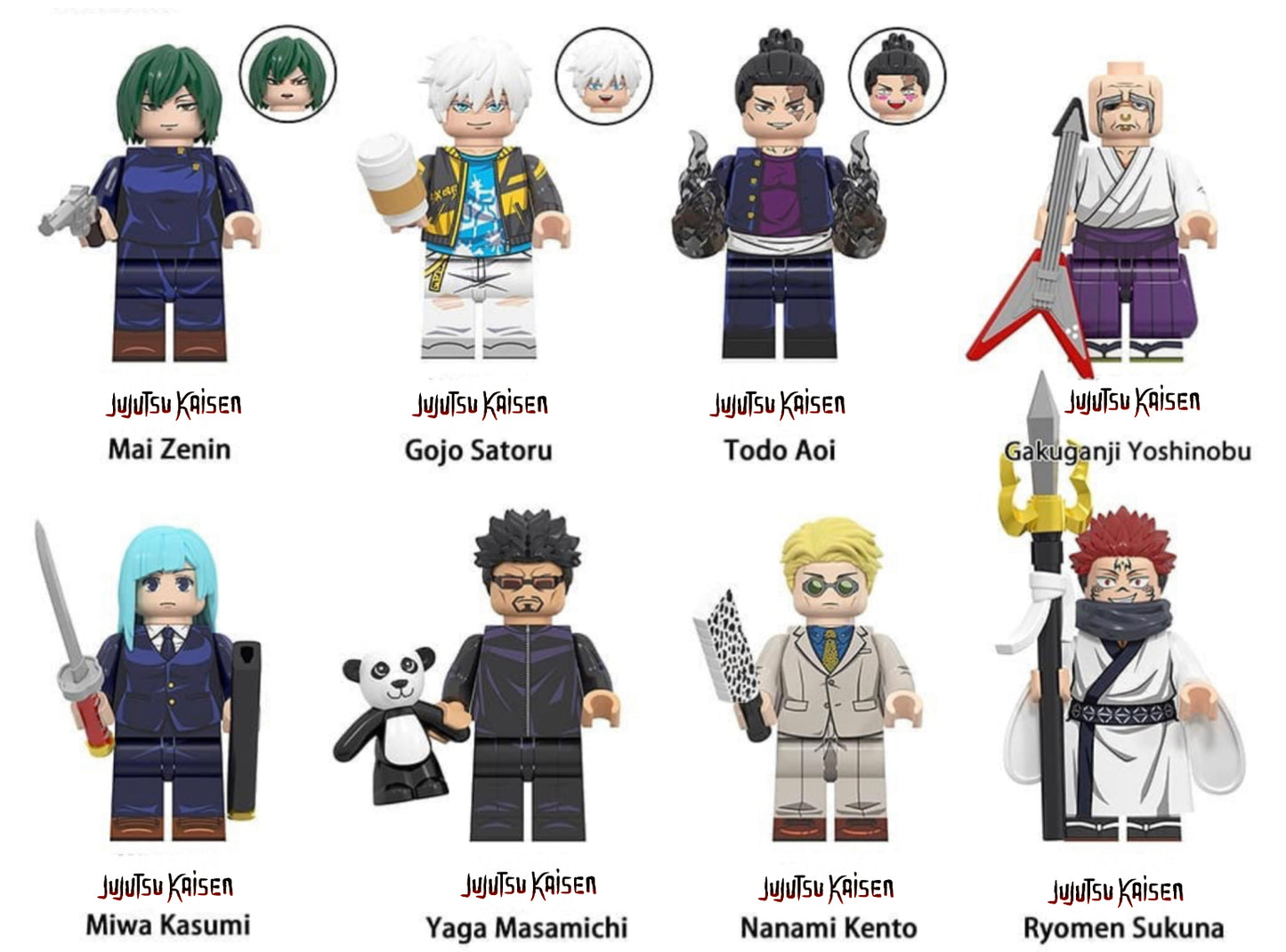 MINIFIGURE JUJUTSU KAISEN UNIVERS : GOJO SATORU custom