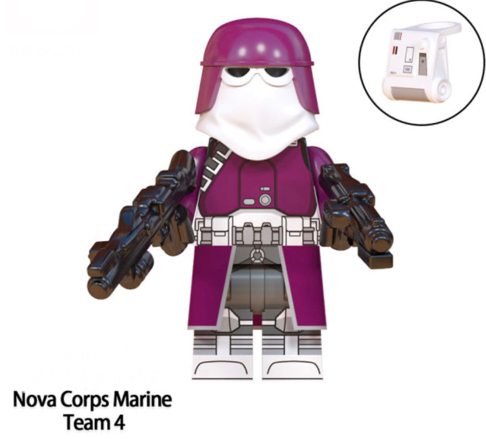 ♥️♥️♥️MINIFIGURE STAR WARS UNIVERS: NOVA CORPS MARINE TROOPER ♥️♥️♥️Custom