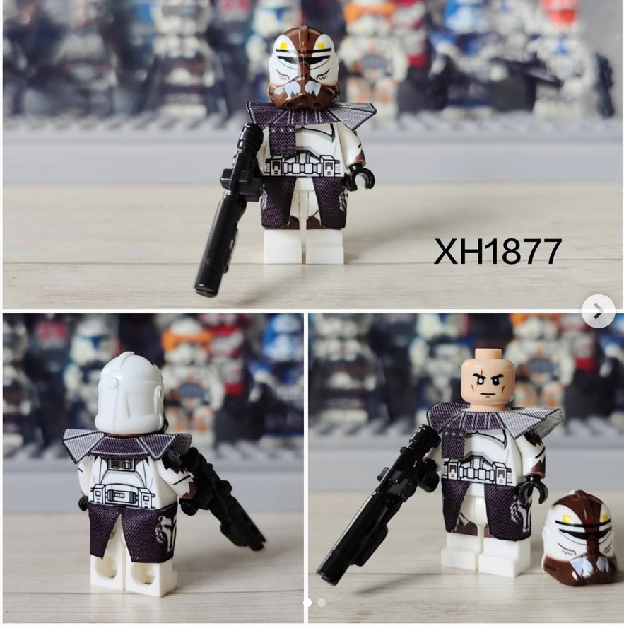 RARE MINIFIGURE STAR WARS UNIVERS: CLONETROOPER COMMANDER WOLFFE custom