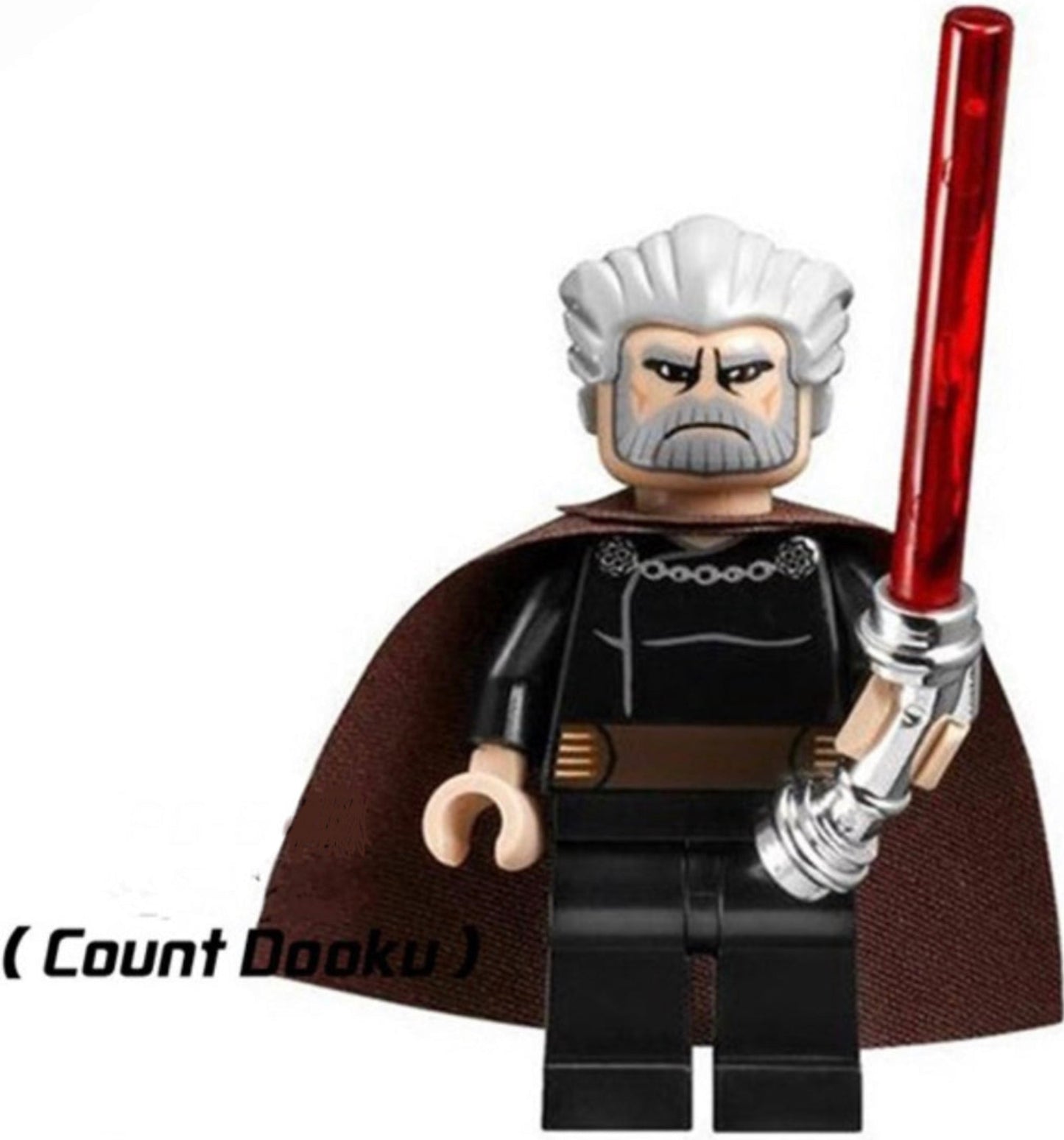 MINIFIGURE COMTE DOOKU SITH MASTER « RARE » Custom