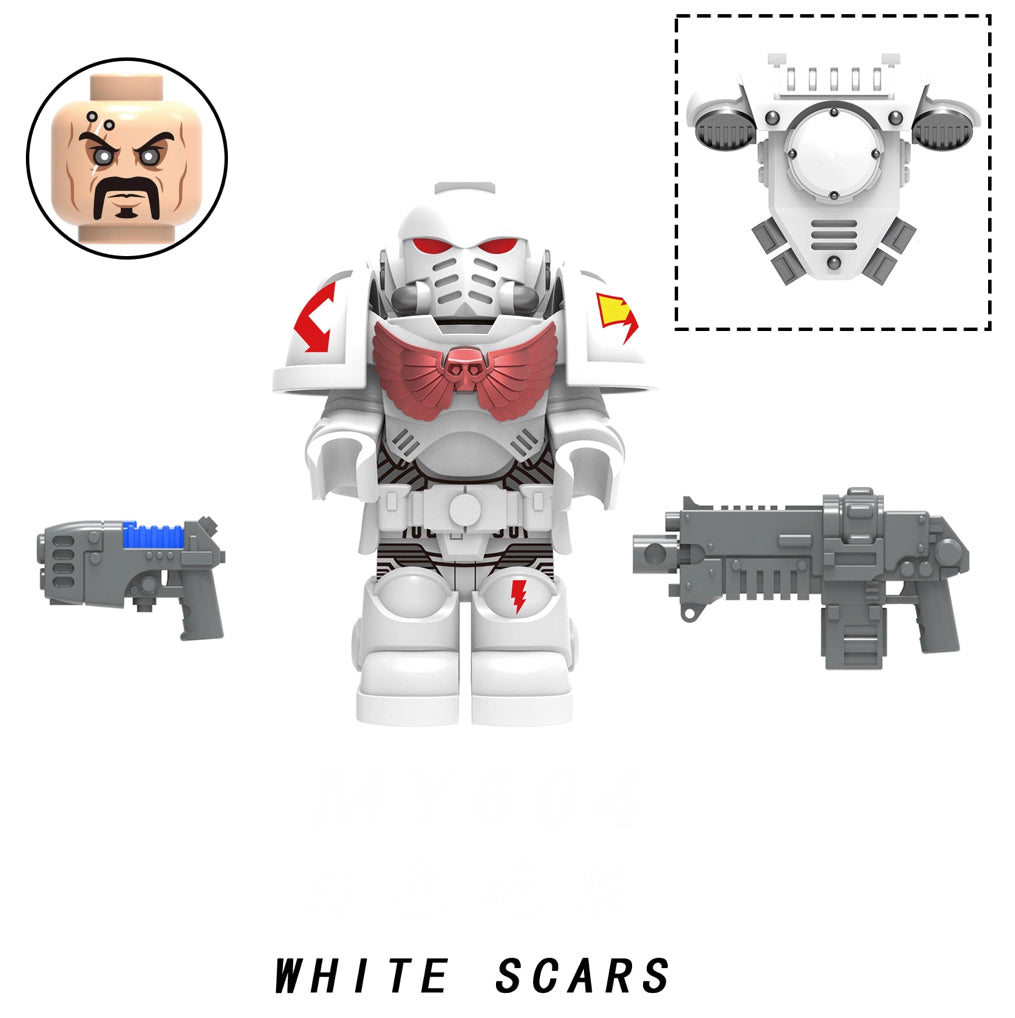 ♥️♥️MINIFIGURE WARHAMMER UNIVERS: WHITE SCARS ♥️coup de cœur ♥️Custom