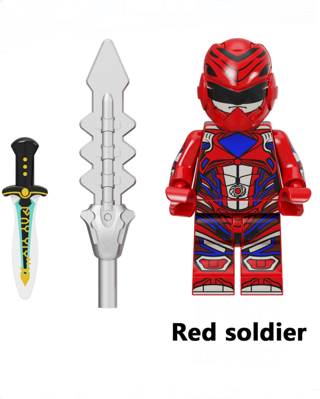 MINIFIGURE POWER RANGERS UNIVERS: RED SOLDIER Custom