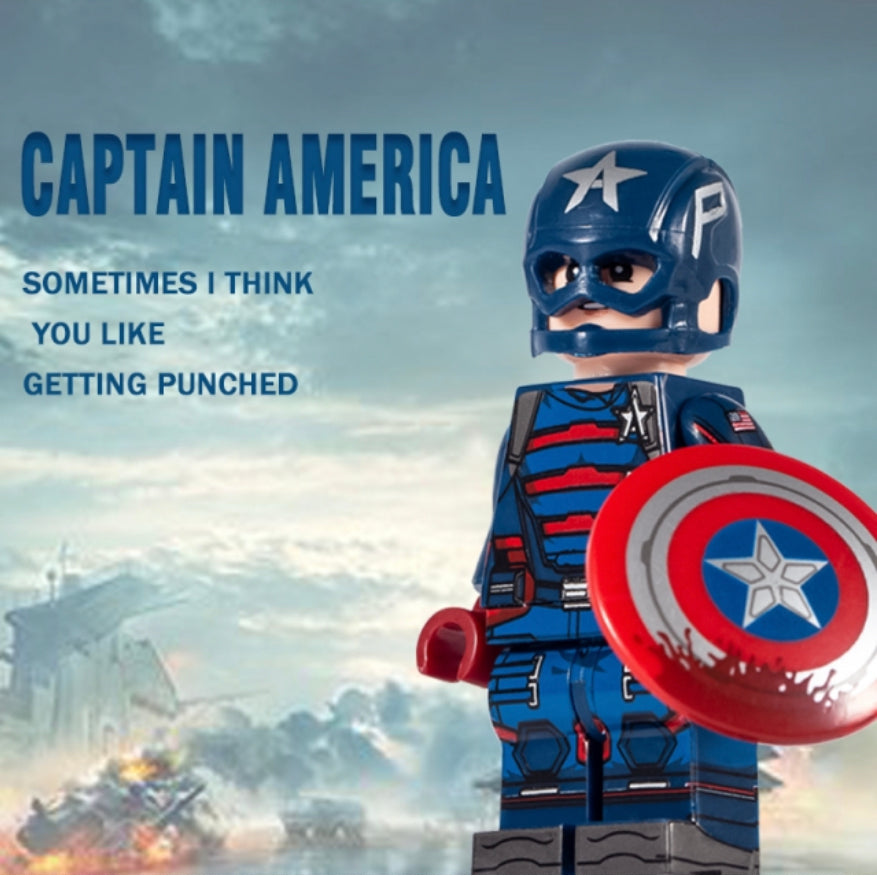 MINIFIGURE JOHN WALKER "CAPTAIN AMERICA" custom
