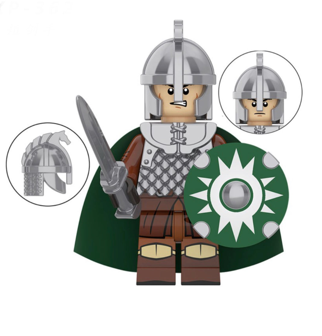 MINIFIGURE LOTR/ THE HOBBIT UNIVERS: ROHAN WARRIORS SOLDIER CUSTOM