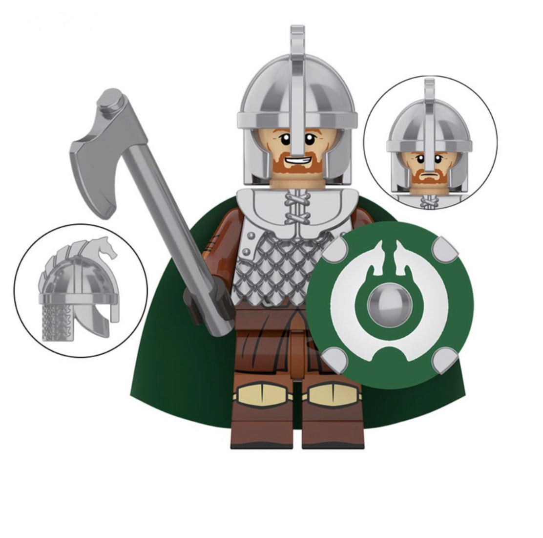MINIFIGURE LOTR/ THE HOBBIT UNIVERS: ROHAN WARRIORS SOLDIER CUSTOM