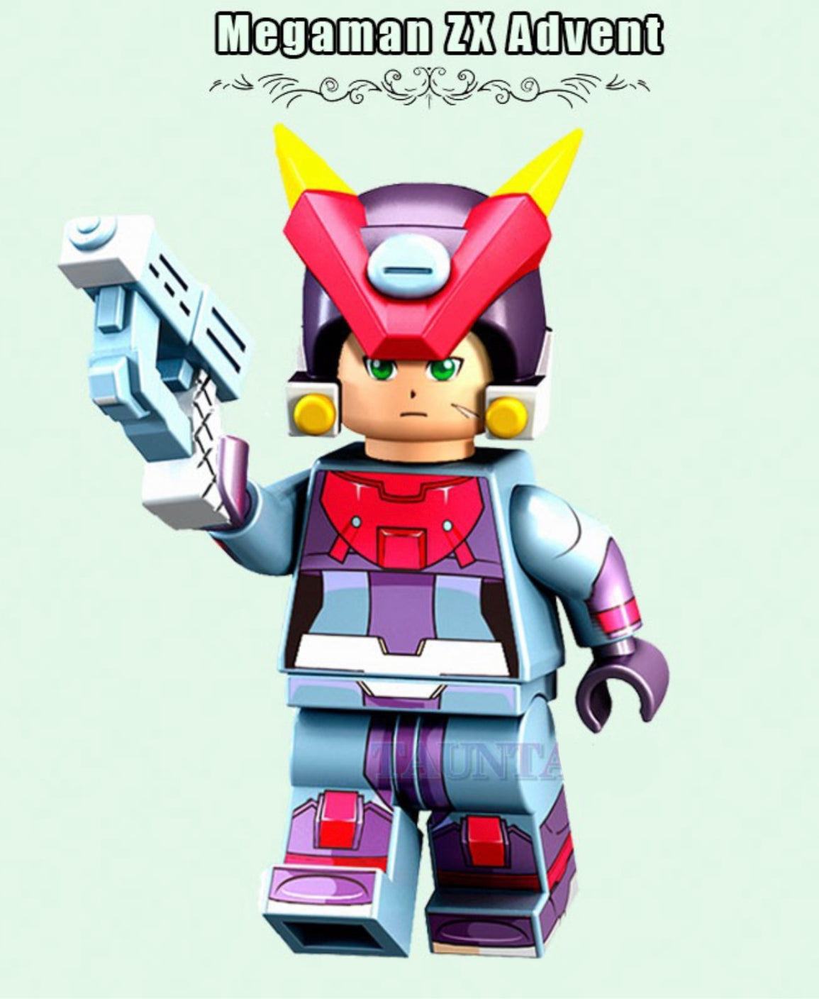 MINIFIGURE MEGAMAN Custom"VINTAGE COLLECTION "⚠️Dernière pièce⚠️