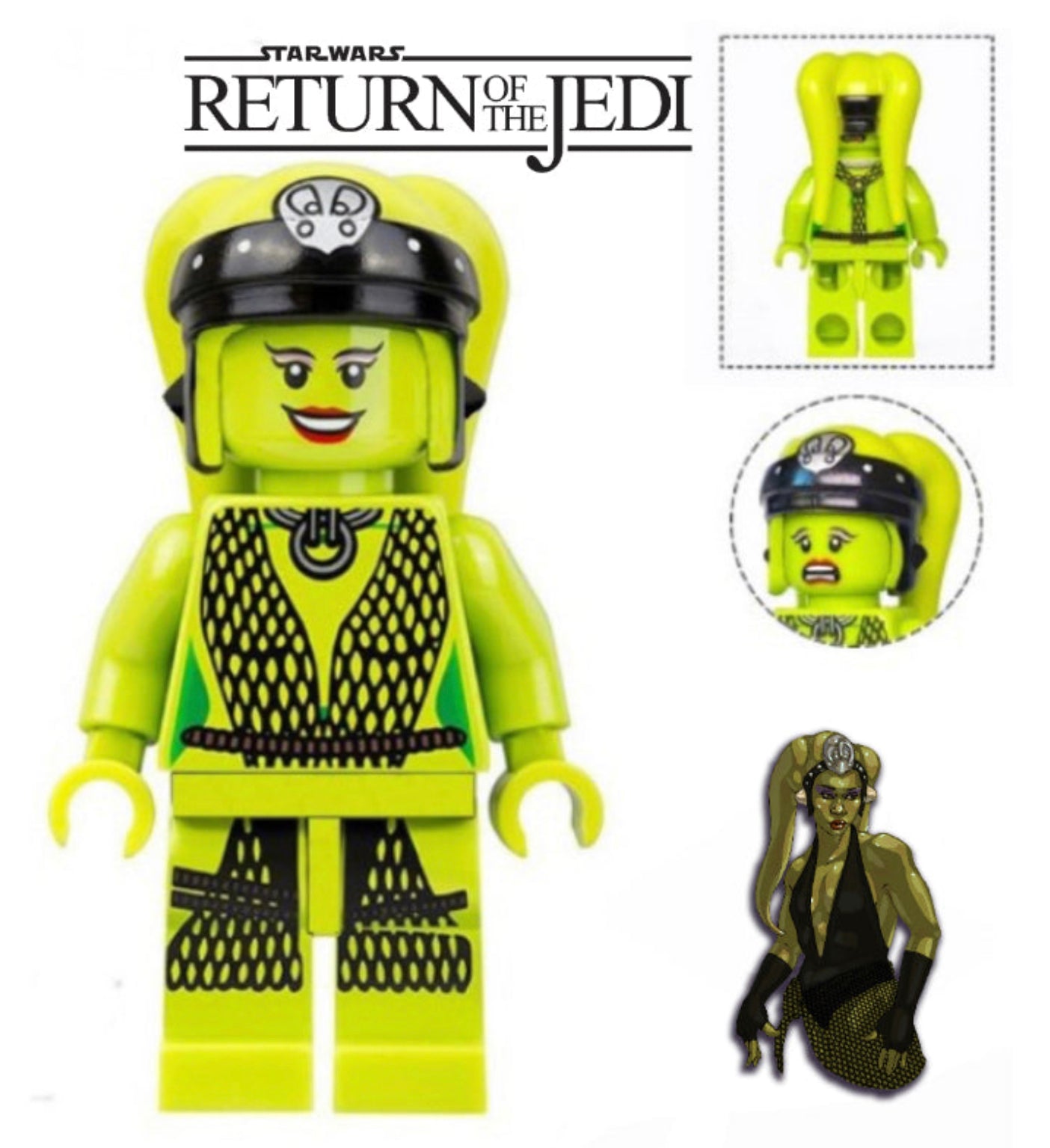 MINIFIGURE STAR WARS UNIVERS : Oola "Retourn of the Jedi" custom